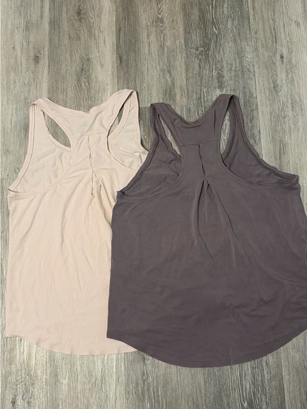 lululemon athletica Dual Racerback Tank — Light Pink & Purple